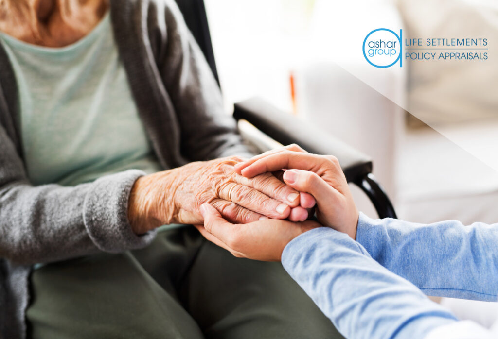 nurse providing care to elderly woman in nursing home